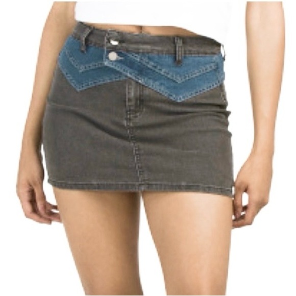 Endless Rose Dresses & Skirts - Endless Rose 2-Tone Denim Skirt